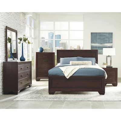 Kauffman 5-piece Panel Bedroom Set with High Headboard