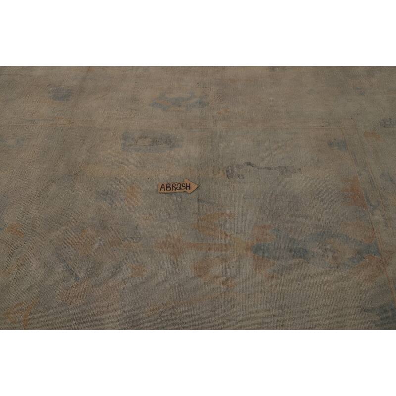 Oushak Oriental Area Rug Handmade Wool Carpet - 8'3"x 11'1"
