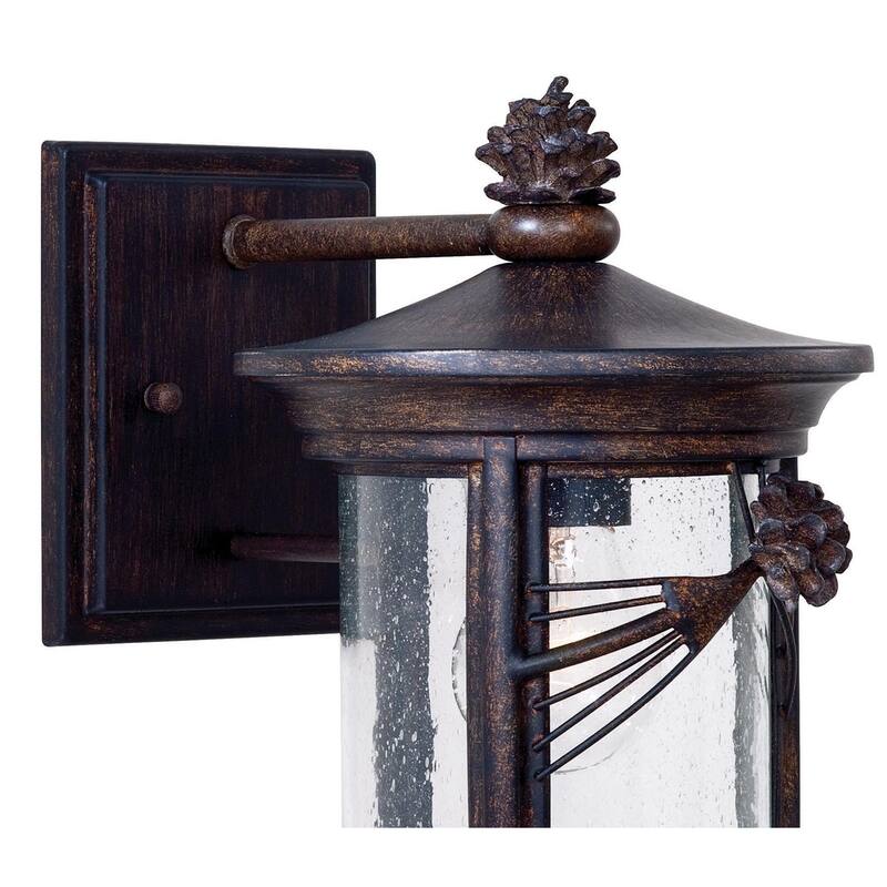 The Great Outdoors 1 Light 10" Height Outdoor Wall Sconce from the