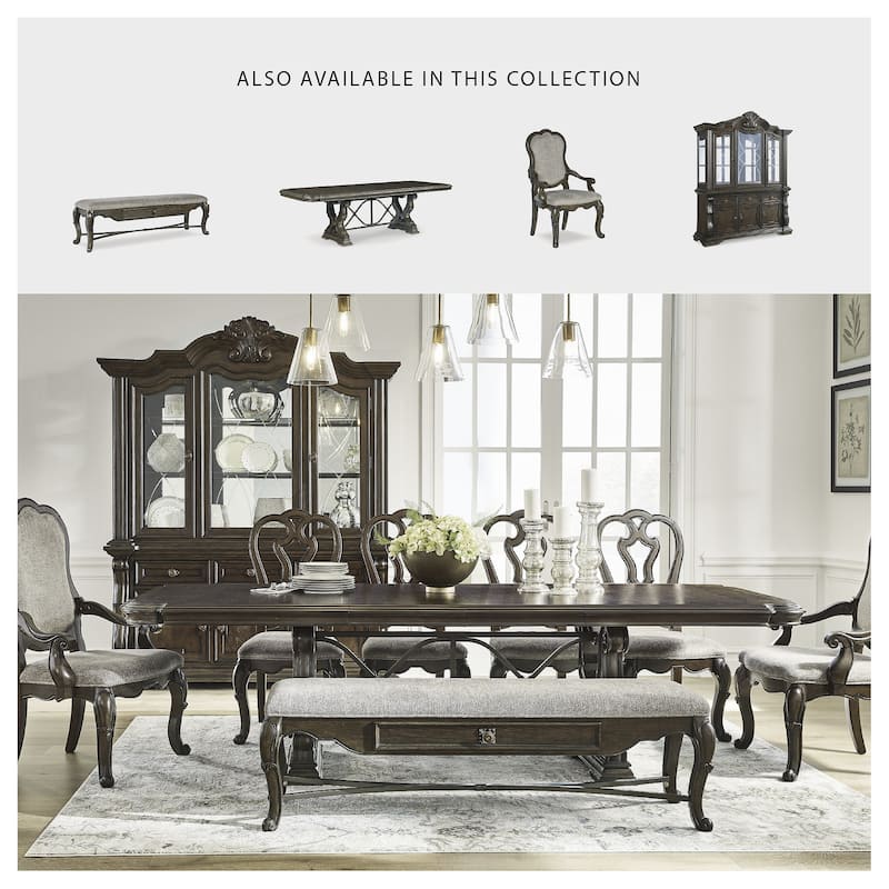 Signature Design by Ashley Maylee Dark Brown 63" Dining Bench - 63.25"W x 17.5"D x 20.25"H