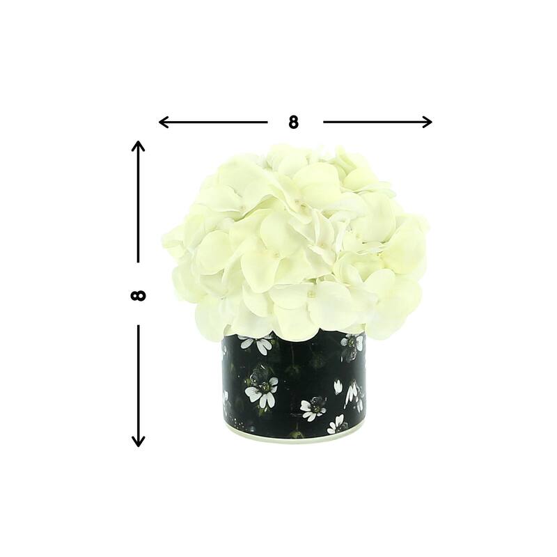 Hydrangea Arrangement in a Glass Vase