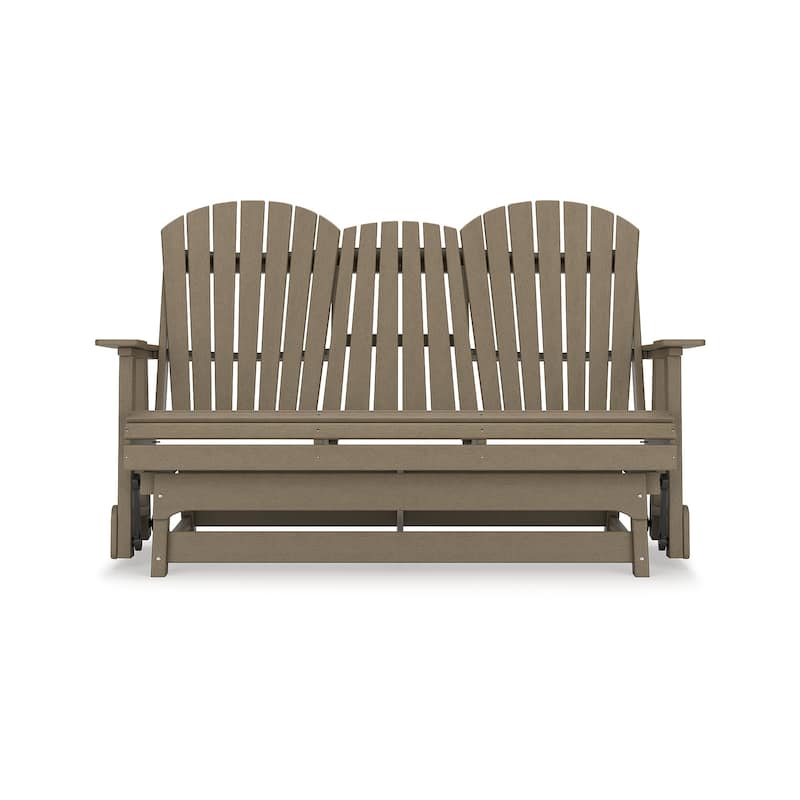 Signature Design by Ashley Hyland wave Outdoor Glider Loveseat - 67" W x 31.5" D x 41.75" H