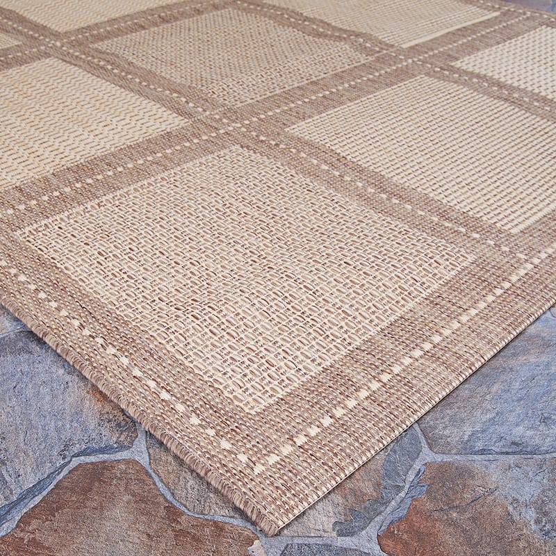Dream Decor Rugs Pergola Checkers Indoor Outdoor Area Rug