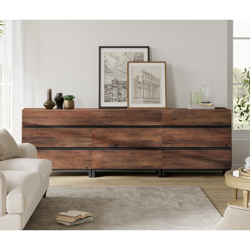 WAMPAT Dresser for Bedroom, Closet Organizers and Storage with 6 Drawers,Chest of Drawers with Metal Base