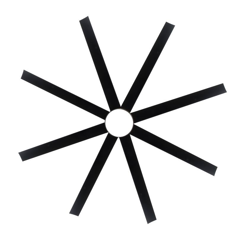 72 Inch Large LED Ceiling Fan with Light Remote(8-Blade)