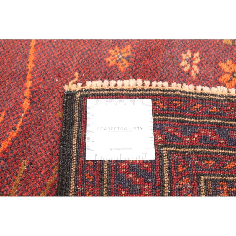 ECARPETGALLERY Hand-knotted Teimani Red Wool Rug - 3'0 x 4'5