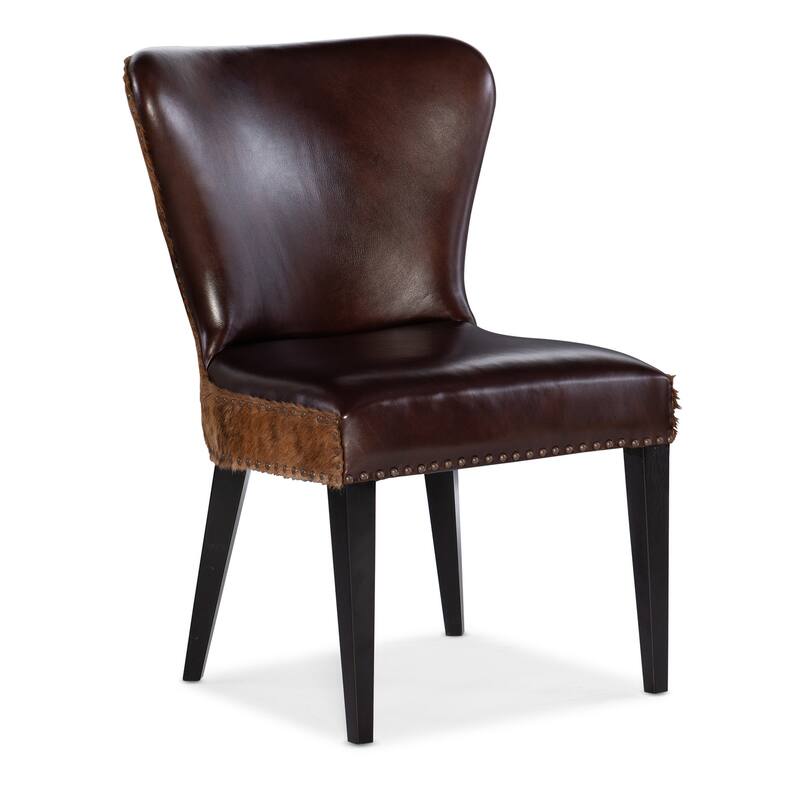 Hooker Furniture DC102-089 CC 24" Wide Leather Dining Chair - Debonair Espresso