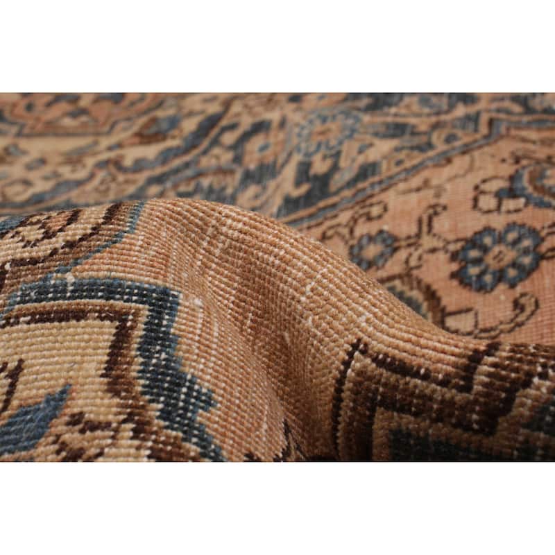ECARPETGALLERY Hand-knotted Antalya Vintage Tan Wool Rug - 9'7 x 12'6