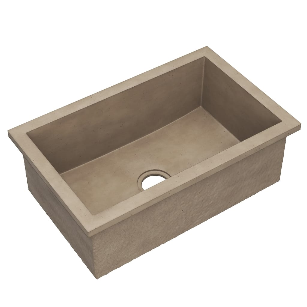 Native Trails NSK3019 NativeStone 30" Undermount Single Basin Concrete