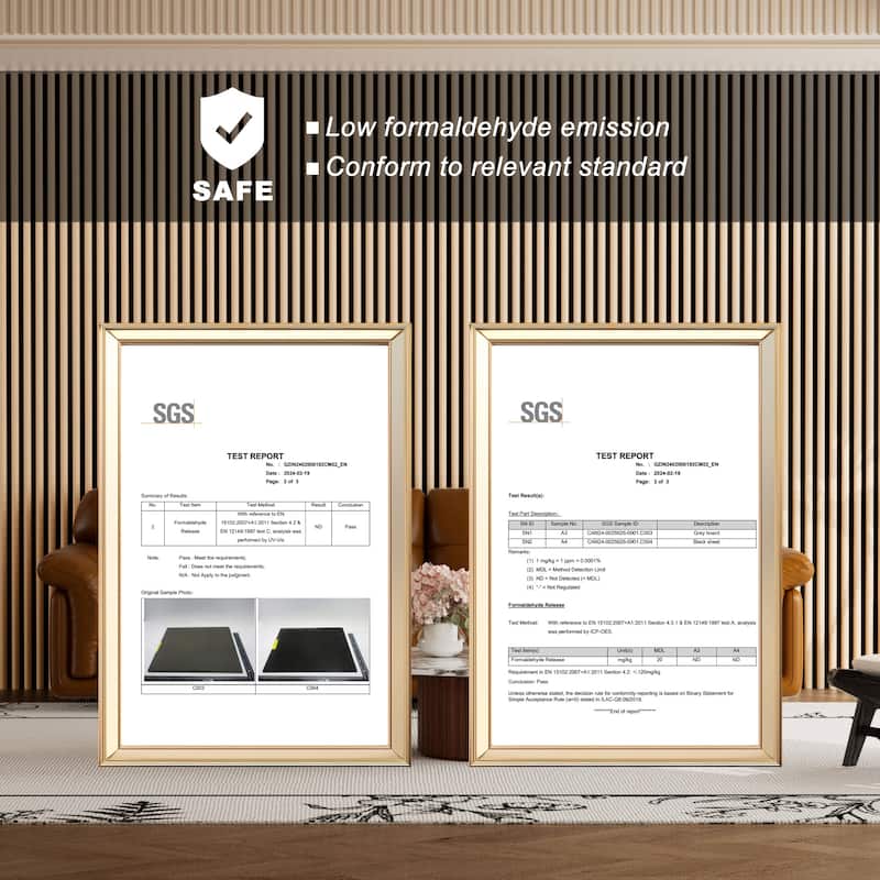 47.3" x 23.6" Half Round Slat Acoustic Wall Panels for Ceiling and Wall Decor, 4-Pack (31 sq ft)