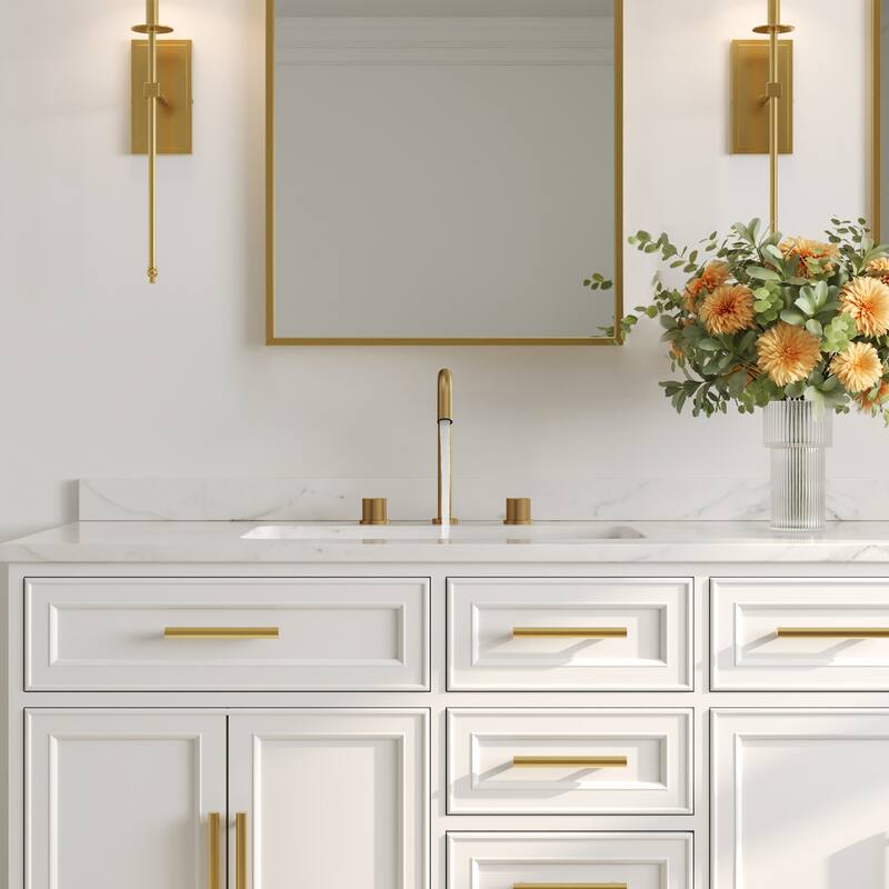 Widespread 2-Handle Bathroom Faucet,3 Hole Bathroom Sink Faucet with Pop-Up Drain