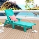 preview thumbnail 68 of 71, Laguna Hdpe All Weather Outdoor Patio Pool Reclining Chaise Lounge Turquoise