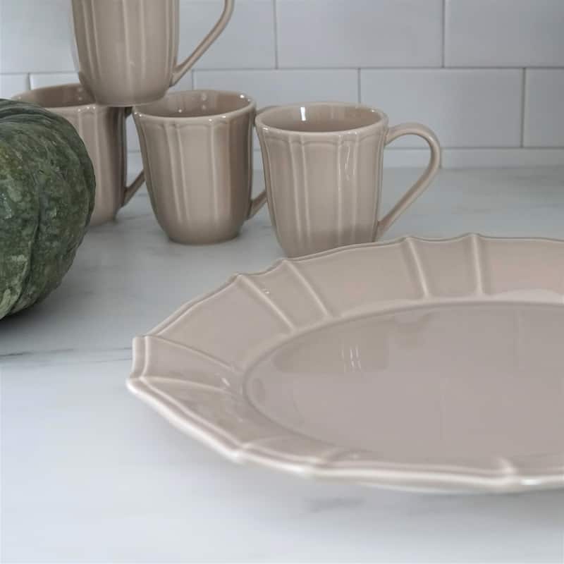 Euro Ceramica Chloe 15" Oval Serving Platter