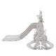 preview thumbnail 27 of 25, Toddler Slide and Swing Set 3 in 1, Kids Playground Climber Swing Playset with Basketball Hoops Freestanding Combination