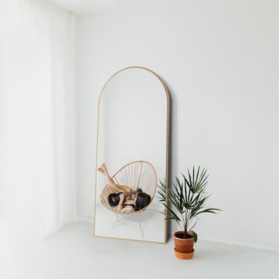 Glam Freestanding Arch Mirror Full-Length Floor Mirror - 70.8"x23.6"