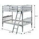 preview thumbnail 10 of 25, Traditional Design Twin over Twin Bunk Bed