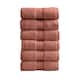 Great Bay Home Cotton Hotel & Spa Quality Towel Set - Hand Towel (6-Pack) - Desert Rose
