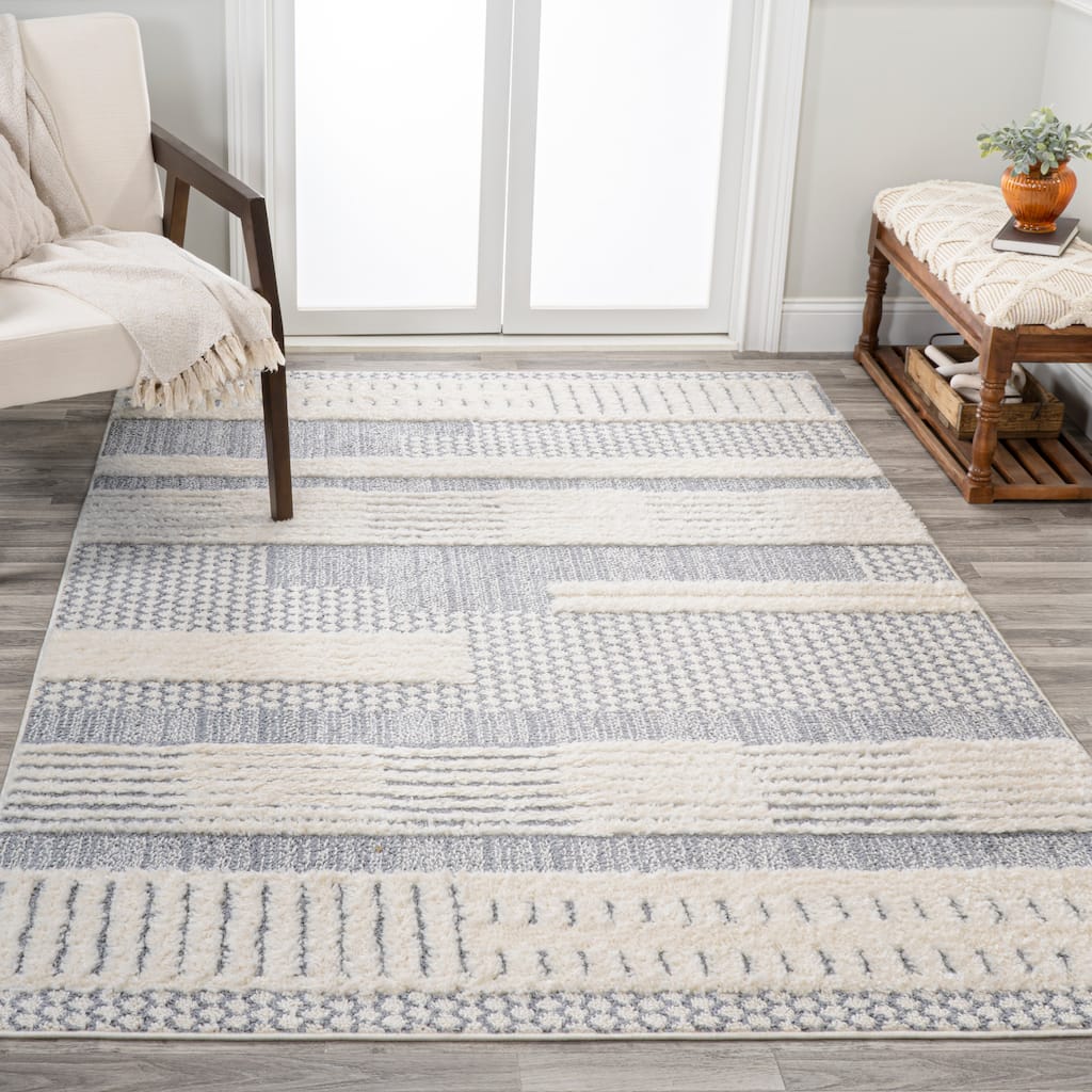 JONATHAN Y Elin Modern Abstract Muted Flowers Area Rug