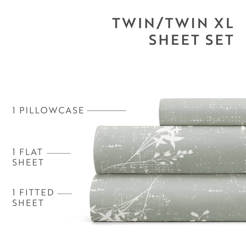 Delicate Details Patterned Ultra-Soft Bed Sheet Sets