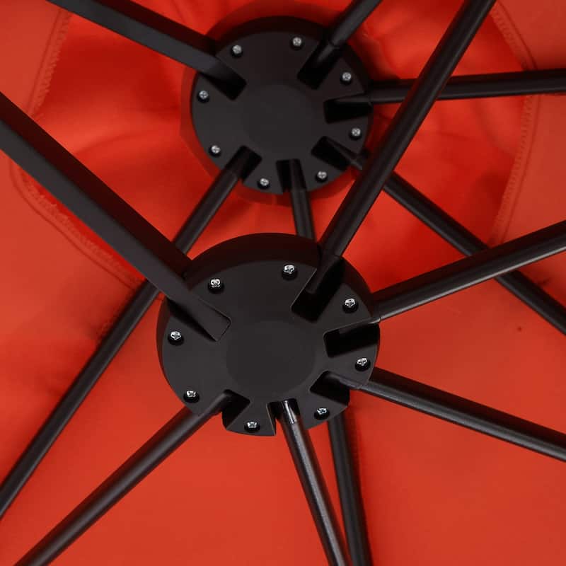 Discontinued Chichoice 14.8 Ft Double Sided Outdoor Umbrella with Crank