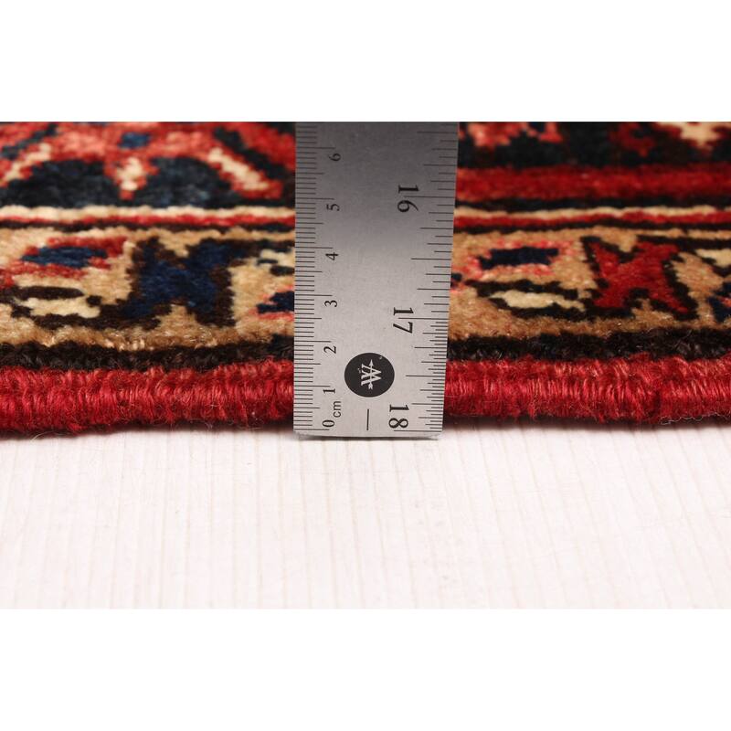 ECARPETGALLERY Hand-knotted Sarabi Red Wool Rug - 7'1 x 9'1