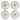 Certified International Provence 9" Salad/Dessert Plates,Set of 4 Assorted Designs - 9'' W x 9'' D x 0.75'' H
