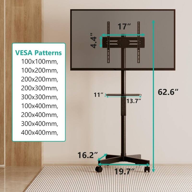 Rolling TV Stand