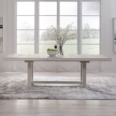Liberty Furniture Backroads Trestle Table for Dining Room - Width 42" x Depth 100" x Height 30"