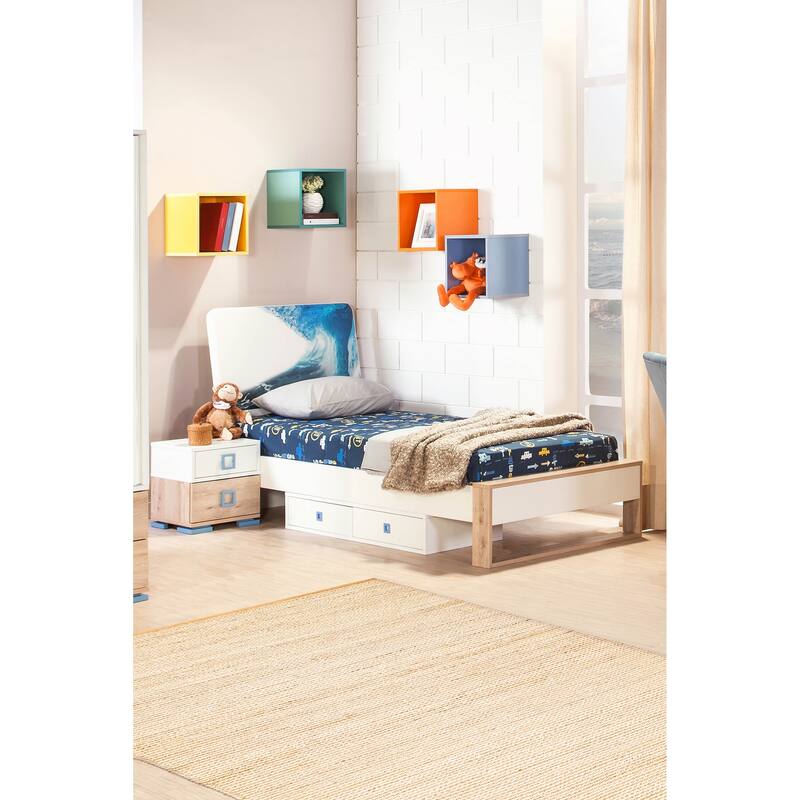 ECARPETGALLERY Braided Weave Palas Denizli Ivory, Tan Rug - 5'3 x 7'8