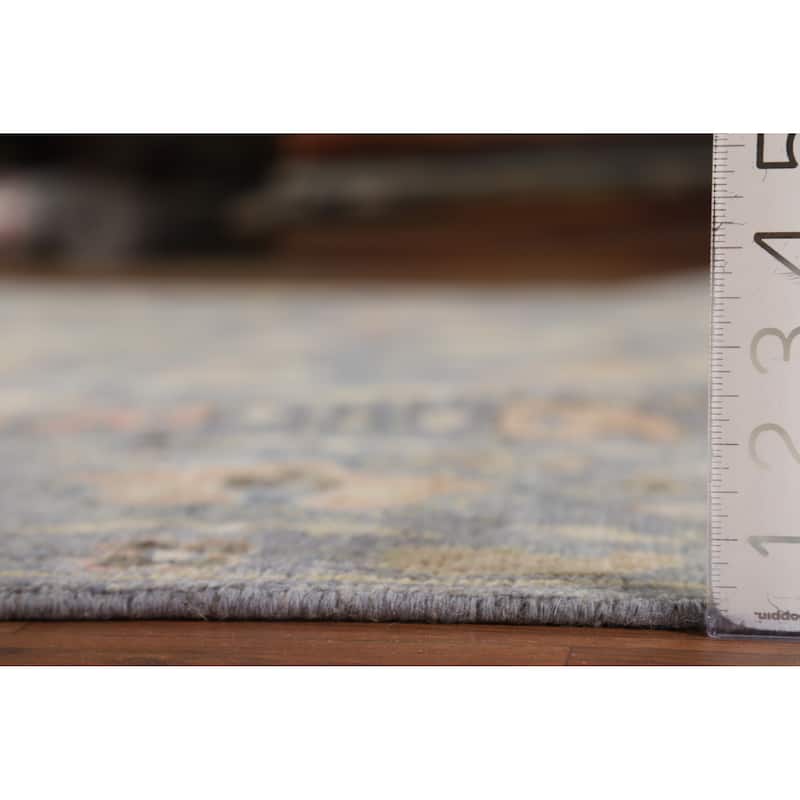 Hand Knotted Oriental 100% Wool Carpet Transitional All-Over Navy Blue & Blues Oushak Area Rug - 10' 3'' X 8' 0''