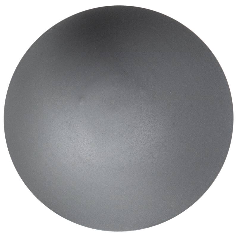 Decorative Metal Footed Bowl, Grey