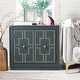 preview thumbnail 2 of 9, SAFAVIEH Azuli 2-Door Steel Teal Storage Chest