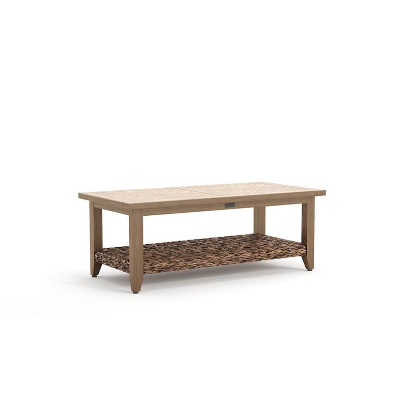 Winston Cayman Seagrass Weave Heritage Brown Coffee Table