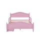 preview thumbnail 25 of 24, Full Size Wood Platform Bed with Guardrails on Both Sides and Two Storage Drawers for Home For Home