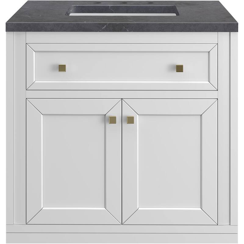 James Martin Vanities 503-V30-3CSP Chicago 30" Free Standing Single - Glossy White