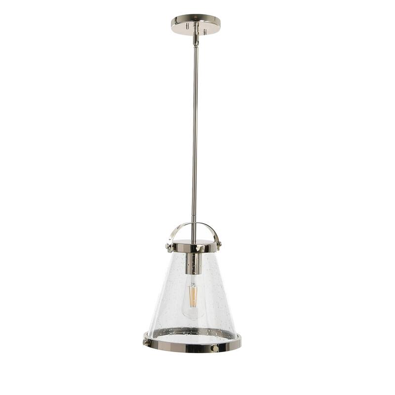Robert Stevenson Lighting Wesley - Metal and Seedy Glass Ceiling Light