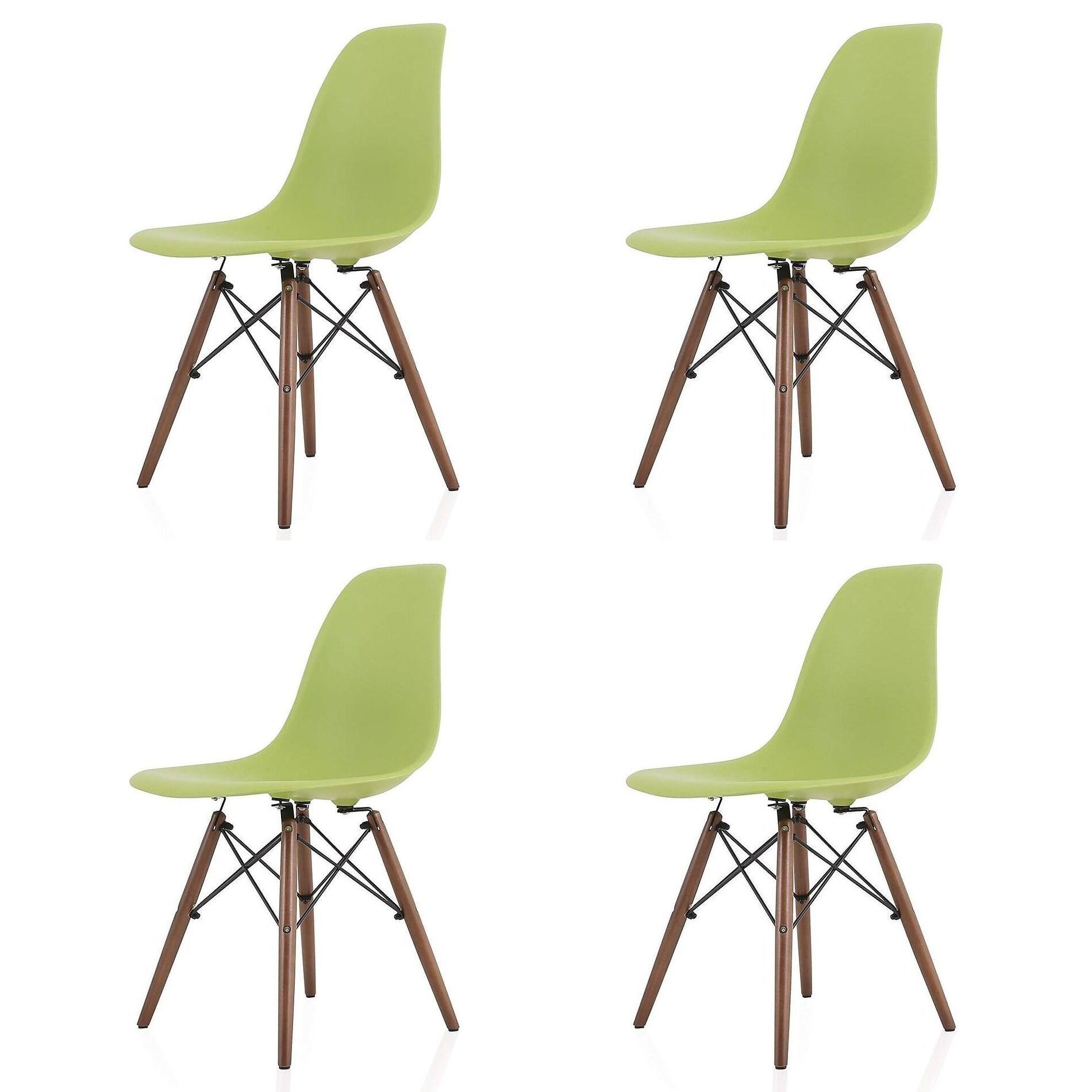 Modern Eiffel Style Chair with Chrome Base & Light Blue Seat Set of 4 Bed Bath & Beyond