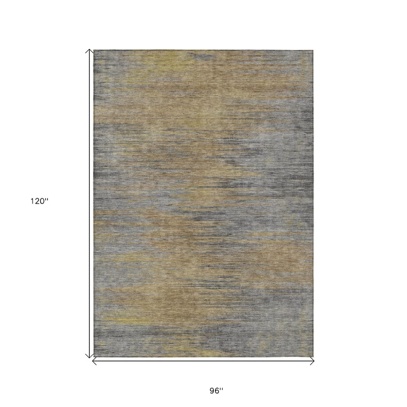 HomeRoots Abstract Transitional Rectangle Outdoor Rug