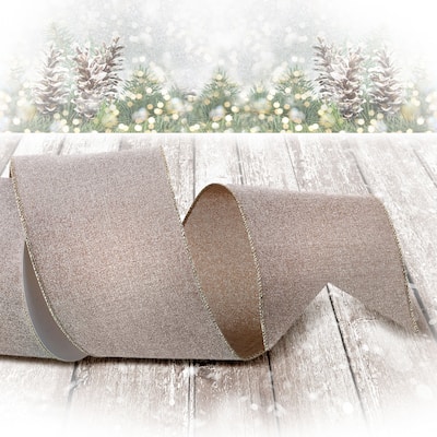 4" Sugar Linen Ribbon"