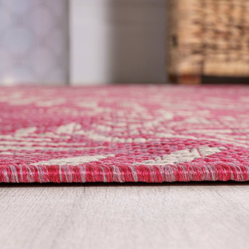 JONATHAN Y Galon Palm Frond Indoor/Outdoor Area Rug
