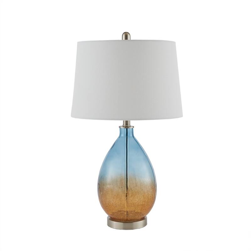 Cortina Ombre Glass Table Lamp, Set of 2 for living room,bedroom,and dining room