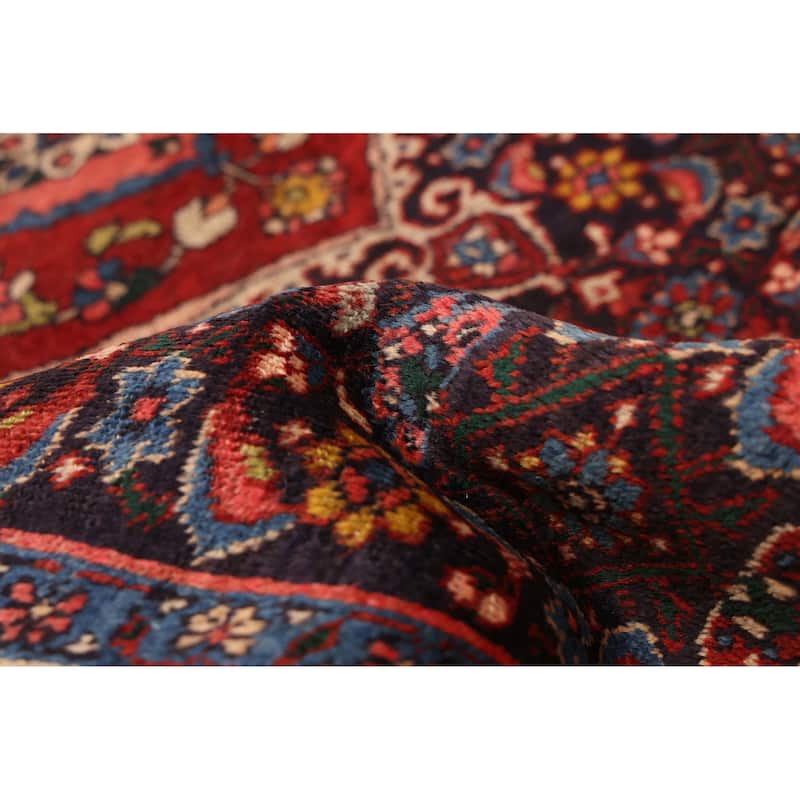 ECARPETGALLERY Hand-knotted Anatolian Vintage Dark Navy Wool Rug - 4'2 x 6'9