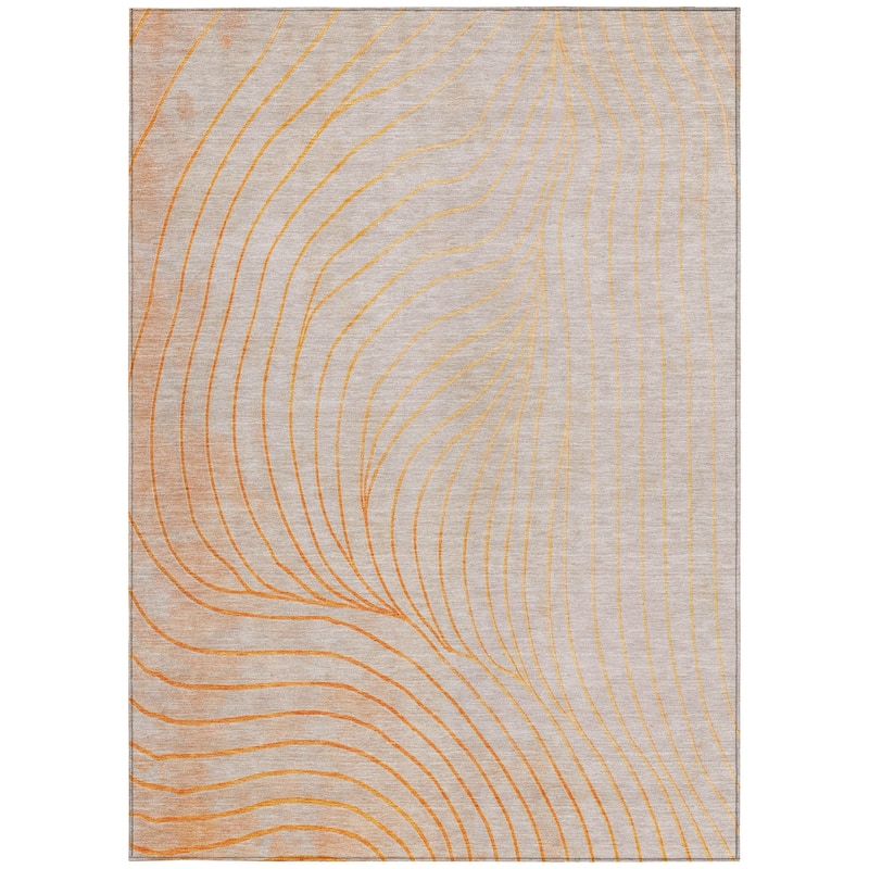 HomeRoots Abstract Transitional Rectangle Outdoor Rug
