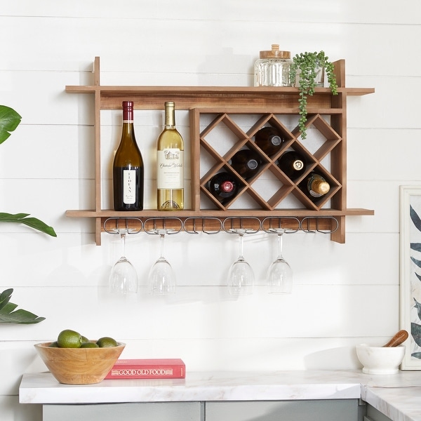 Farmhouse shop wine racks