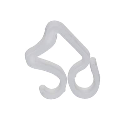 50 Count Clear Outdoor Gutter Christmas Light Clips - 10.5"