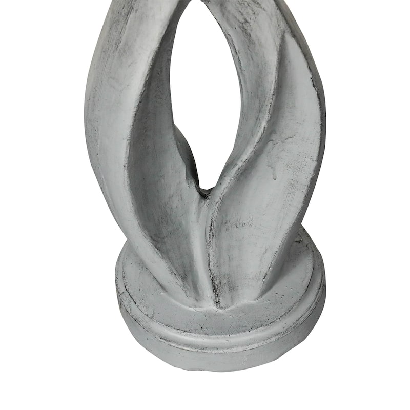 21.8 Inch Height Outdoor Bird Bath - Large Bird Bath for Garden Patio