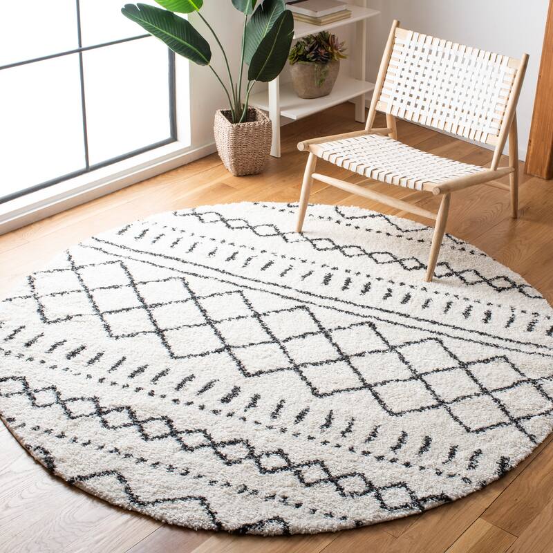 SAFAVIEH Arizona Shag Lotta Moroccan 1.2-inch Thick Rug
