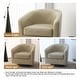 preview thumbnail 59 of 143, Modern 360°Swivel Accent Chairs Barrel Armchairs