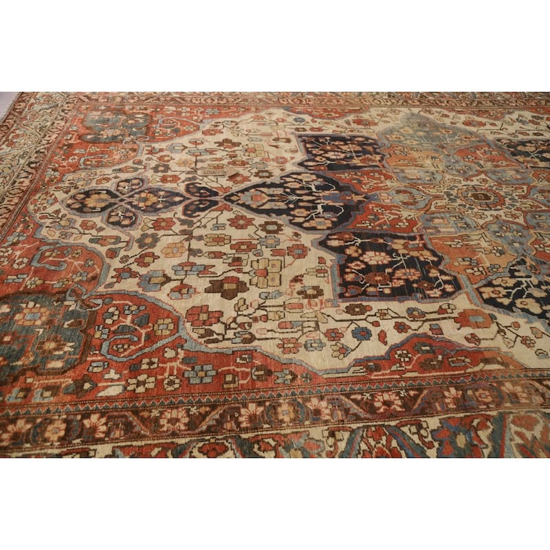 Vegetable Dye Bakhtiari Persian Rug Handmade Wool Carpet - 10'7" x 17'7"