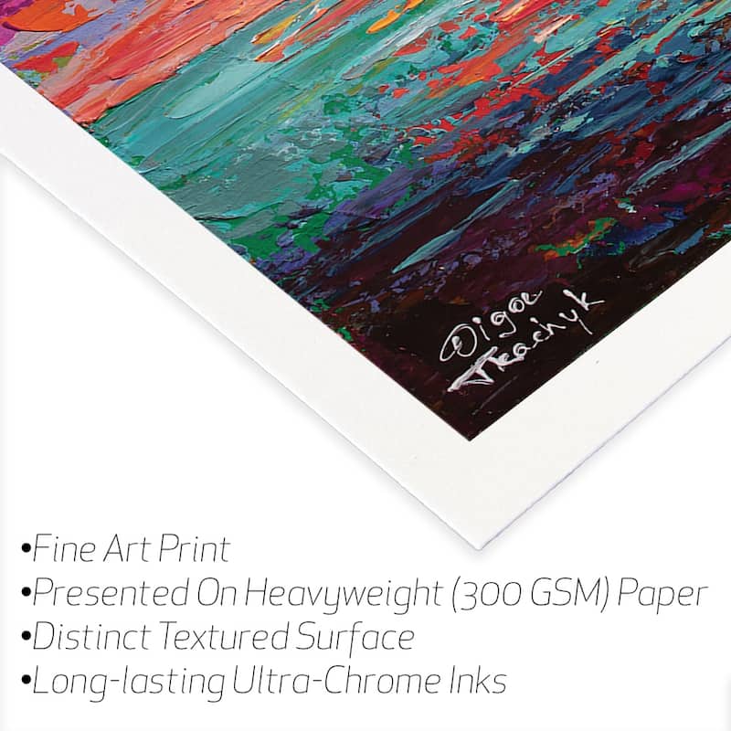 Red Sunset Fine Art Paper Print by Olga Tkachyk - Multi - 32x24